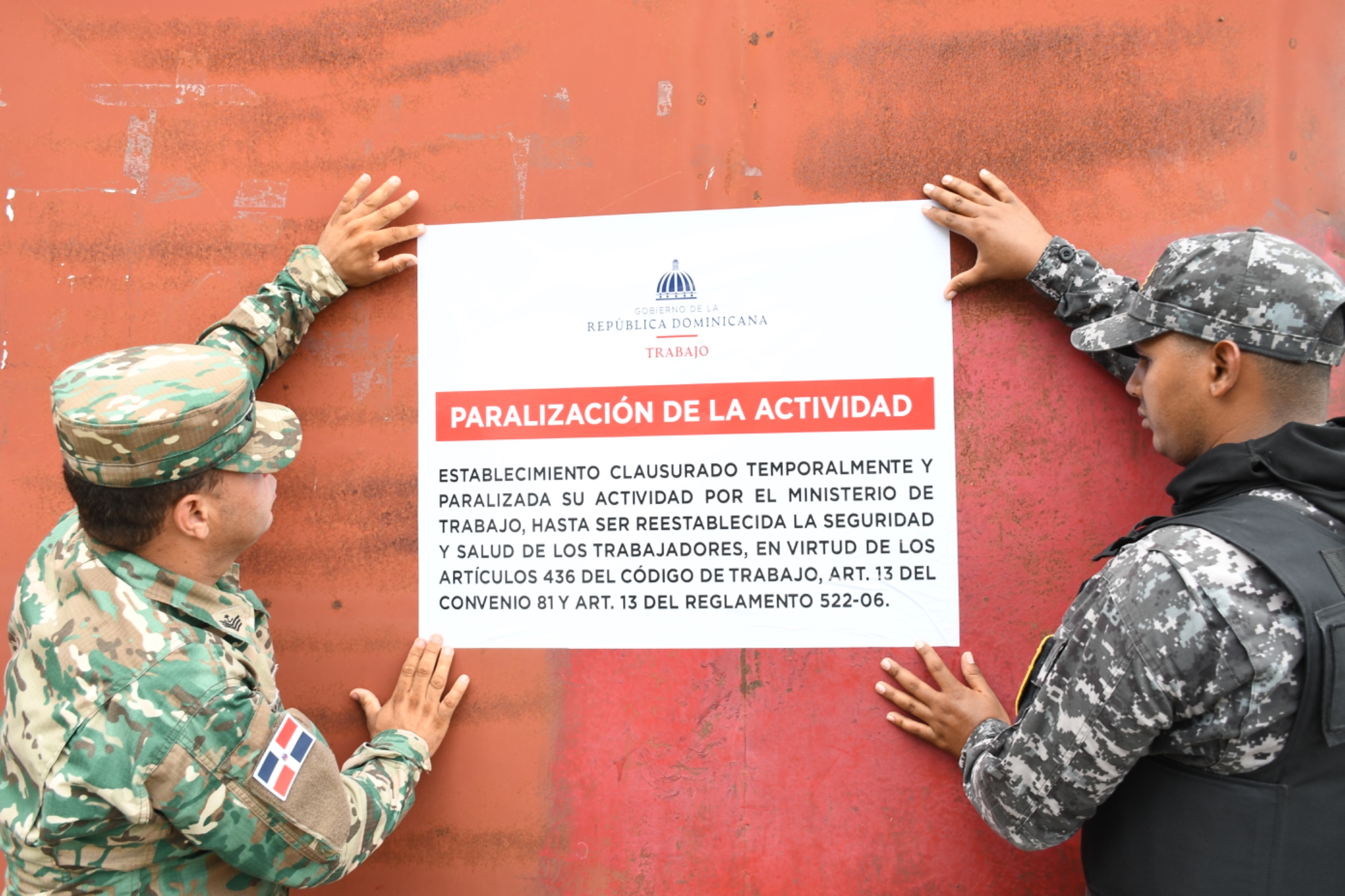 Ministerio de Trabajo dispone la paralización de actividades en once empresas para salvaguardar la seguridad y salud de sus trabajadores